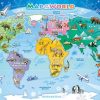 Toys Outset Media | Map Of The World Floor Puzzle By Cobble Hill