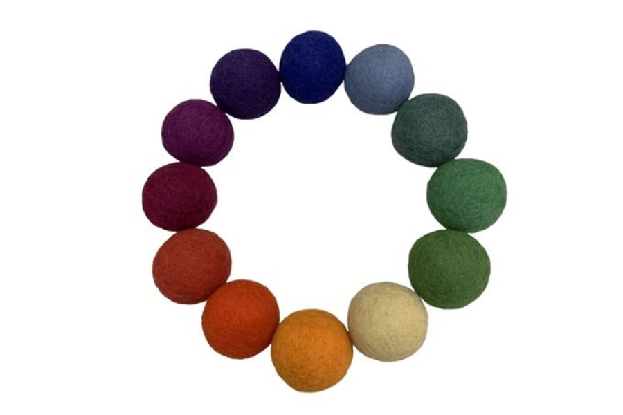 Montessori Materials Fire the Imagination | Papoose Felt Goethe Balls (5Cm, 12 Balls)