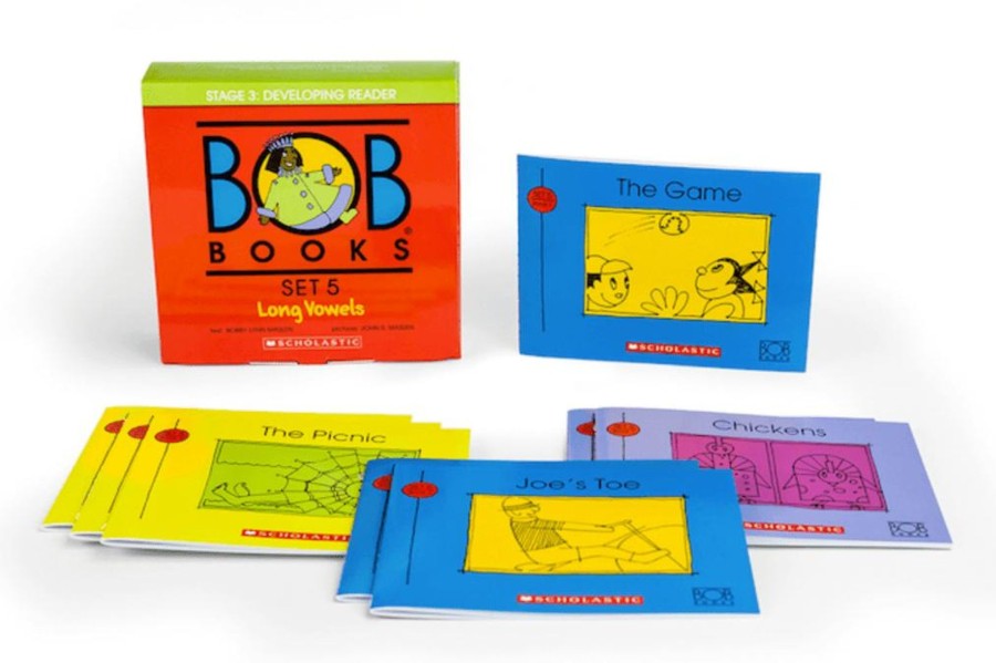 Toys Scholastic | Bob Books Set 5: Long Vowels [Stage 3: Developing Reader]