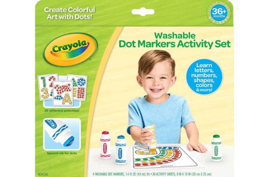 Toys Crayola | Crayola Washable Dot Markers Activity Set