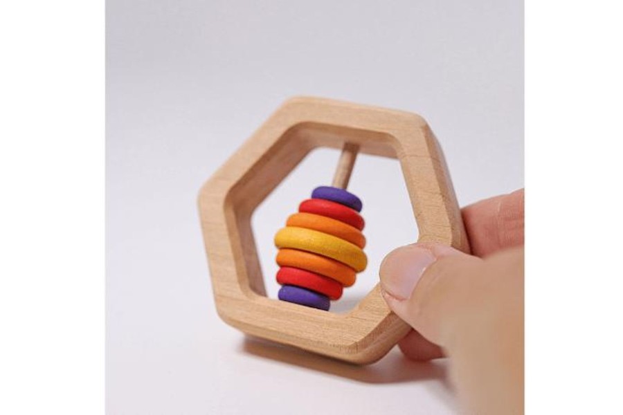 Toys Fire the Imagination | Grimm'S Hexagon Rattle With 7 Discs