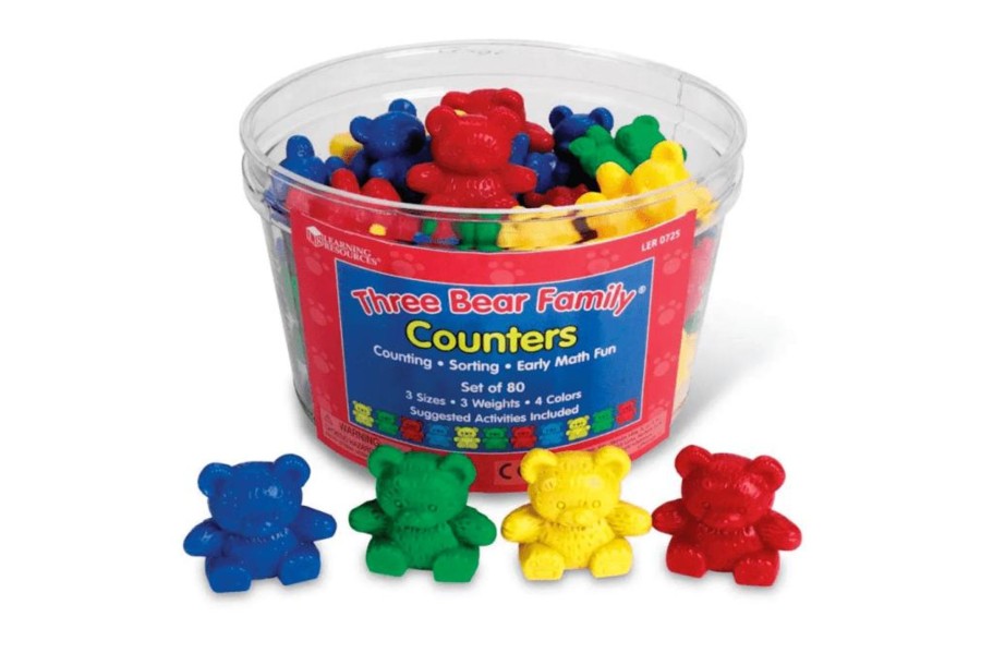 Montessori Materials Playwell | Bear Counters (80 Pieces)