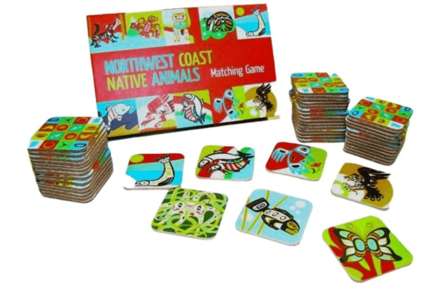 Toys Native Northwest | Northwest Coast Native Animals Matching Game