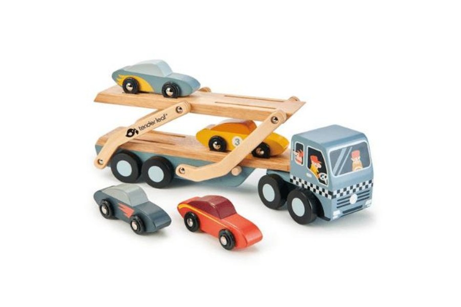 Toys Tender Leaf | Wooden Car Transporter