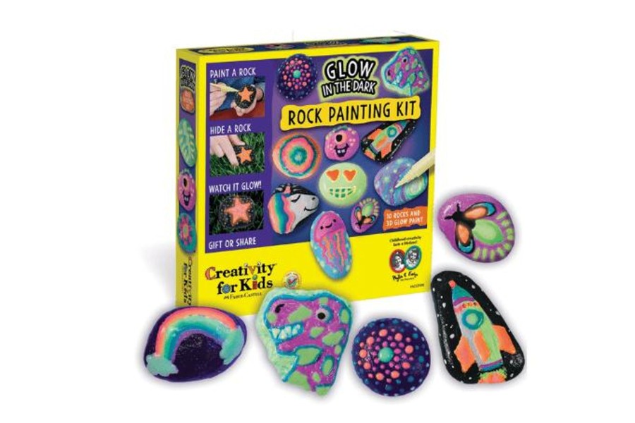 Toys Faber-Castell | Glow In The Dark Rock Painting Kit