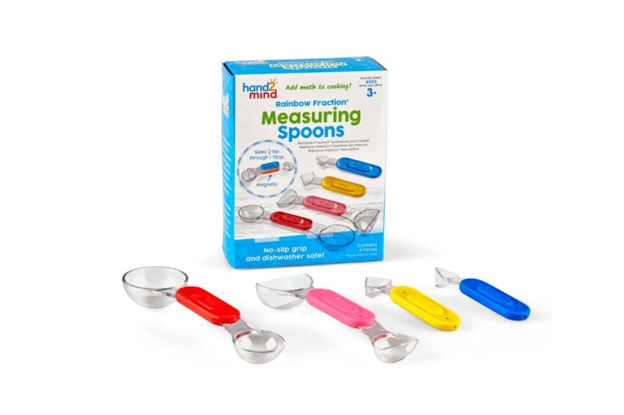 Montessori Materials Playwell | Rainbow Fraction® Measuring Spoons (Set Of 4)