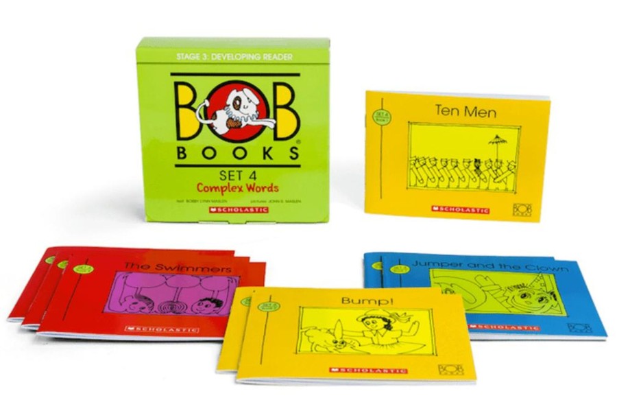 Books Scholastic | Bob Books Set 4: Complex Words [Stage 3: Developing Reader]