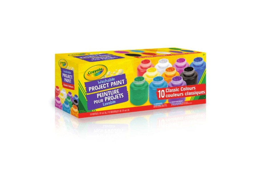 Toys Crayola | Crayola Washable Project Paint (Includes 10 Colours)