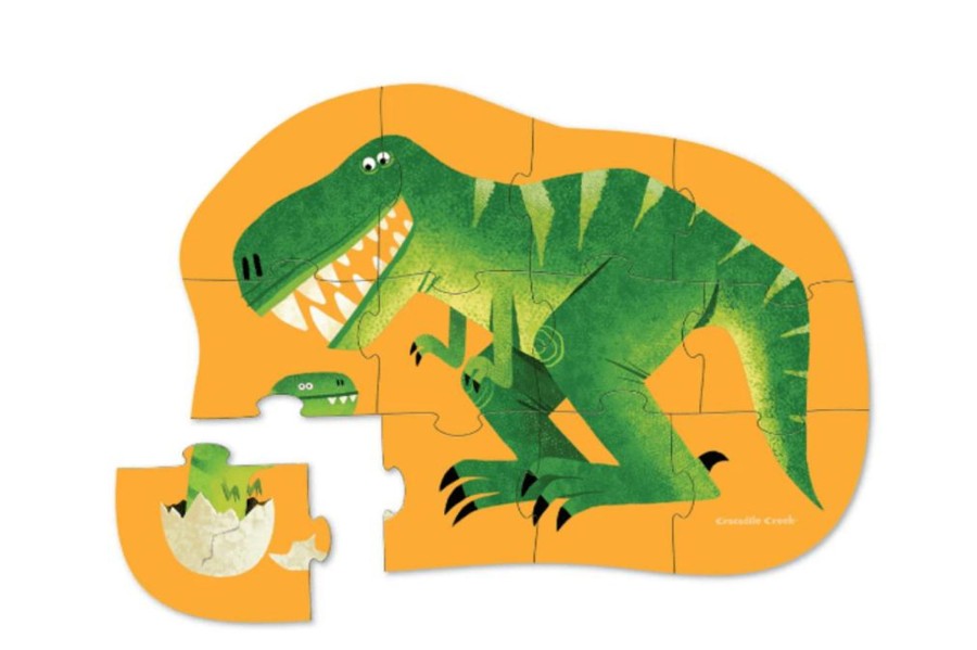 Toys Crocodile Creek | Crocodile Creek Mini Puzzle - Just Hatched Dinosaur