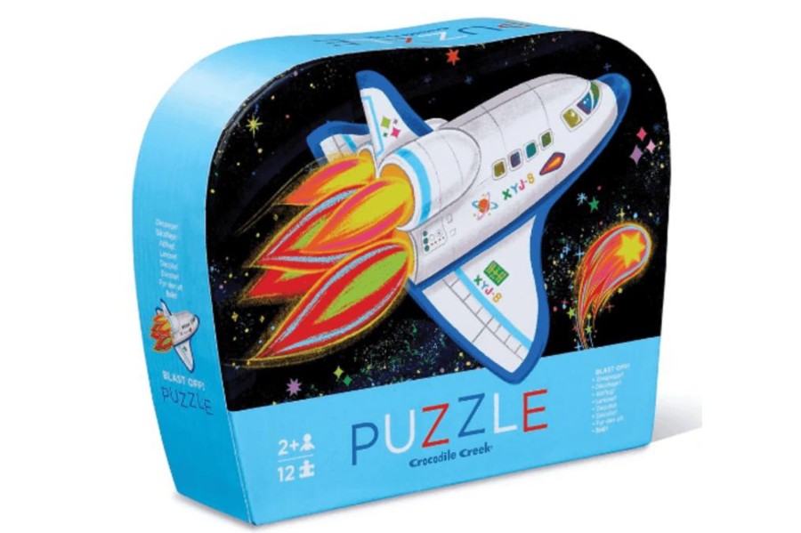 Toys Crocodile Creek | Crocodile Creek Mini Puzzle - Blast Off