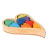 Montessori Materials Fire the Imagination | Grimm'S Building Set Hearts - Rainbow