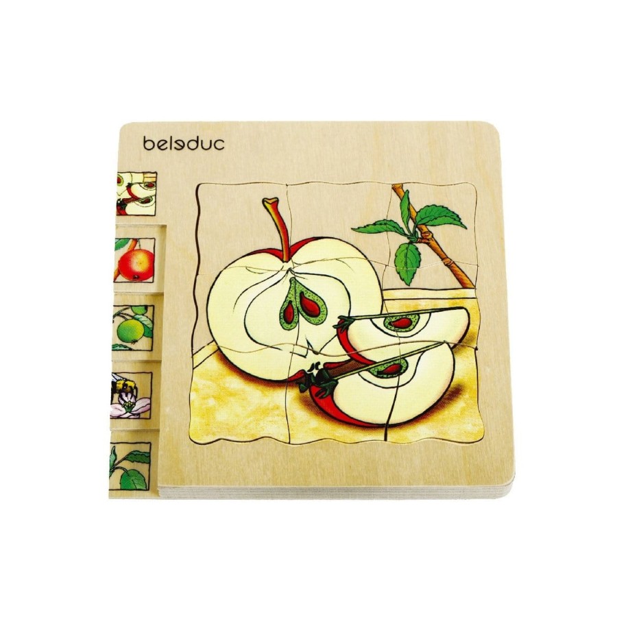 Toys Playwell | Beleduc Layer Puzzle - Life Cycle Of An Apple