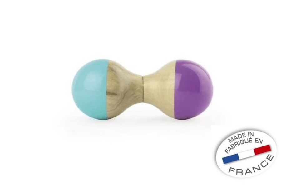 Montessori Materials Fire the Imagination | Wooden Maraca Rattle By Vilac