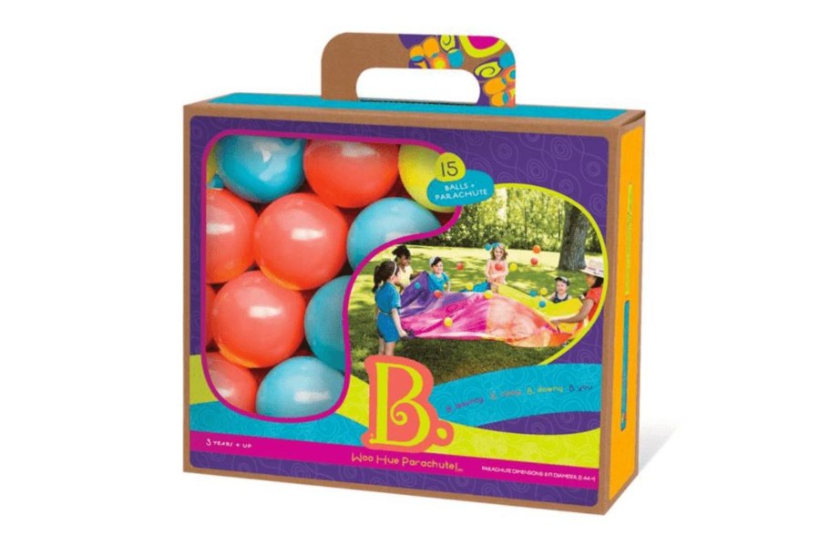 Toys K.I.D. Toys Inc. | Colourful Parachute And 15 Balls