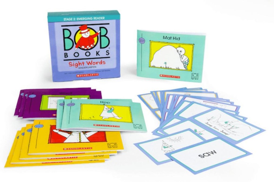 Books Scholastic | Bob Books: Sight Words - Kindergarten [Stage 2: Emerging Reader]