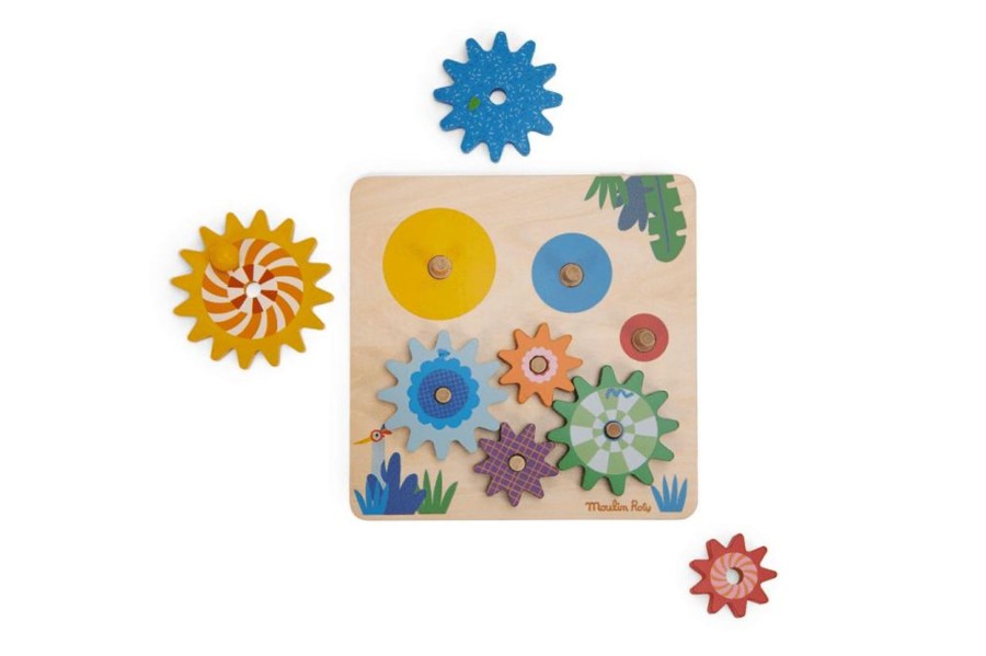 Montessori Materials Fire the Imagination | Gears Activity Board