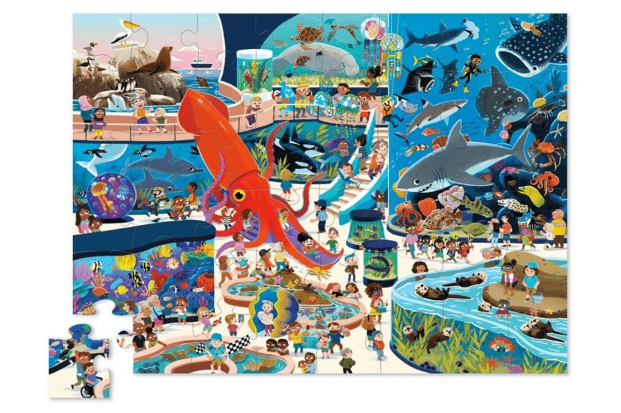 Toys Crocodile Creek | Crocodile Creek Day At The Aquarium Puzzle (48 Pieces, Ages 4-6)