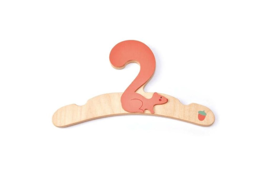 Montessori Materials Tender Leaf | Wooden Squirrel Hangers For Kids