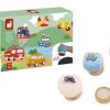 Toys Pierre Belvediere | Toddler Fabric Stamp Set - Vehicles