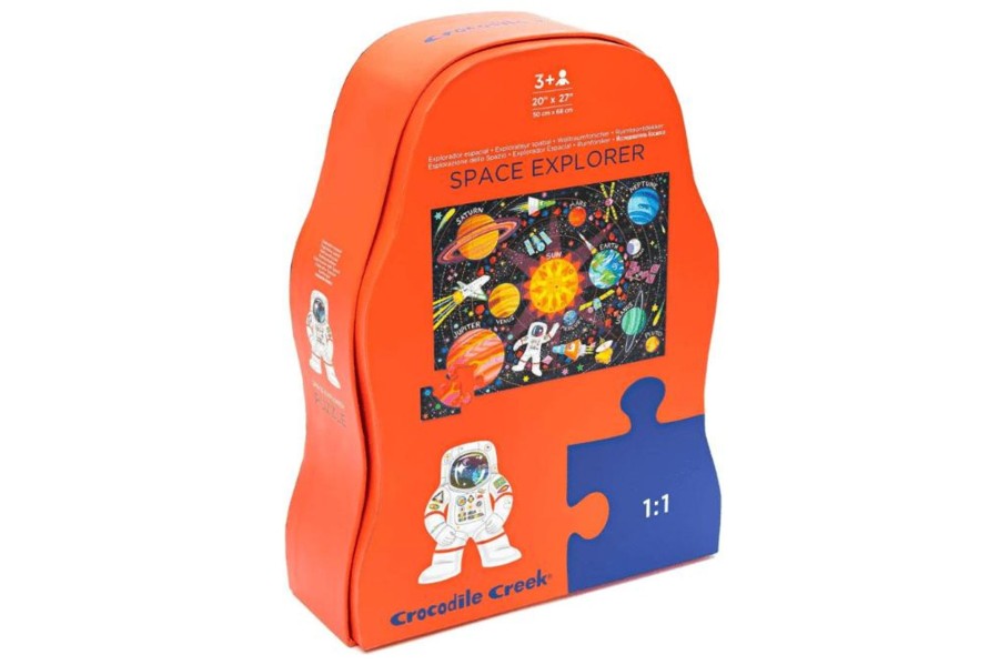 Montessori Materials Crocodile Creek | Crocodile Creek Space Explorer Puzzle (36 Pieces, Ages 3-6)