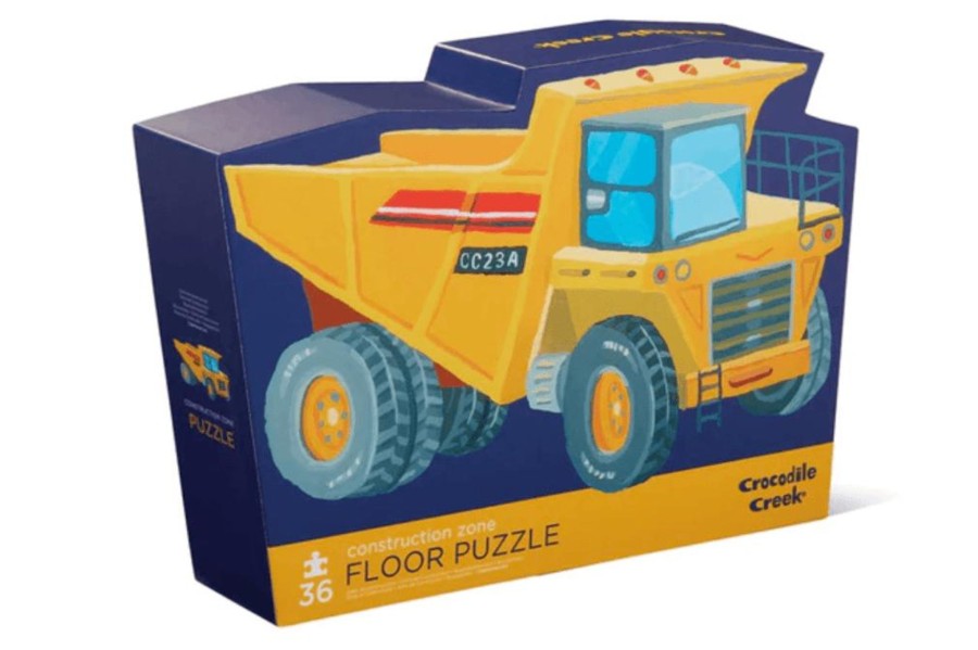 Montessori Materials Crocodile Creek | Crocodile Creek Construction Zone 36Pc Floor Puzzle