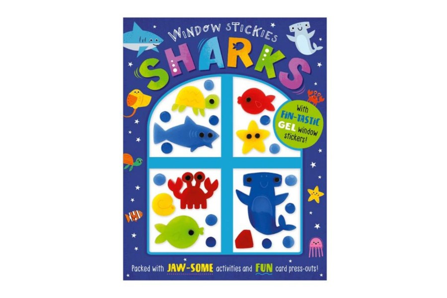 Books Fire the Imagination | Window Stickies: Sharks