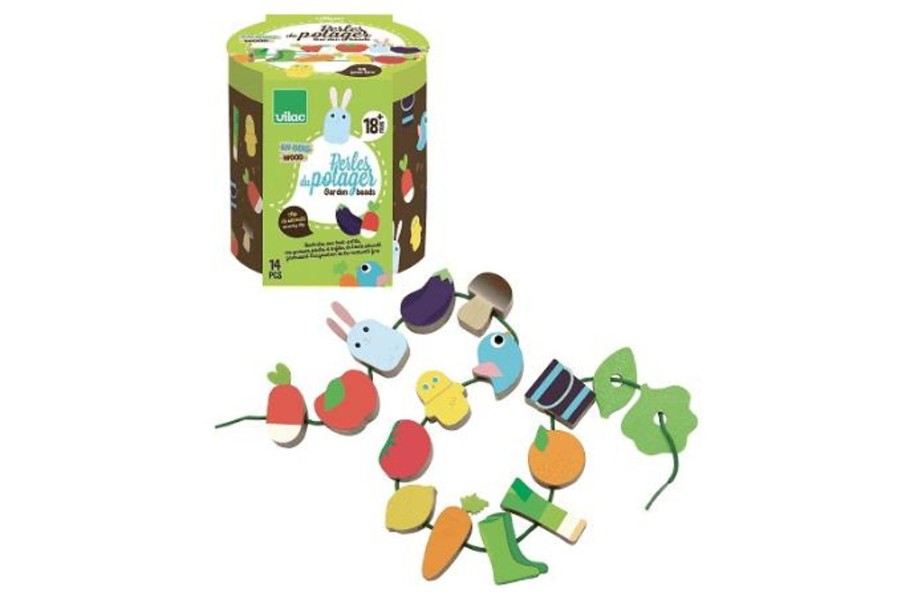 Toys Fire the Imagination | Vegetable Garden Bead Set By Vilac