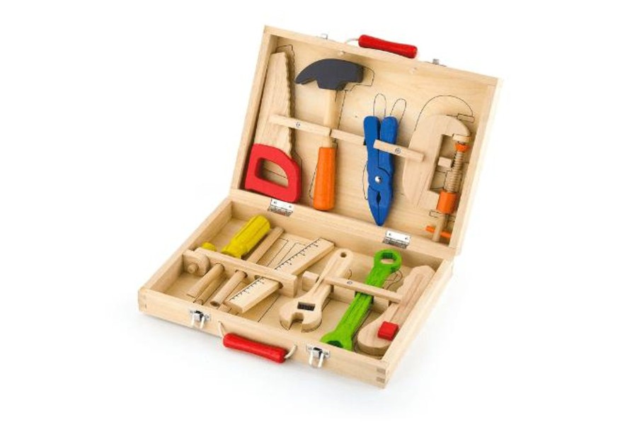 Toys Pierre Belvediere | Children'S Pretend Wooden Tool Set