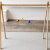 Montessori Materials Ece Toys (Etsy) | Extra Tall Wooden Baby Gym For Montessori Mobiles