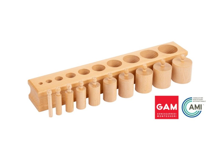 Montessori Materials Tout About Toys | Montessori Cylinder Block (No. 2)