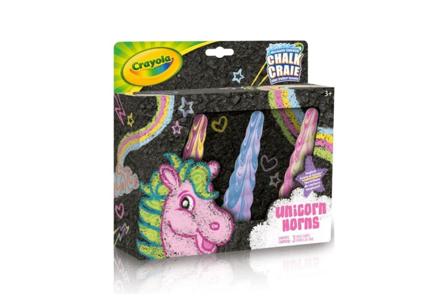 Toys Crayola | Crayola Unicorn Sidewalk Chalk (3 Count)