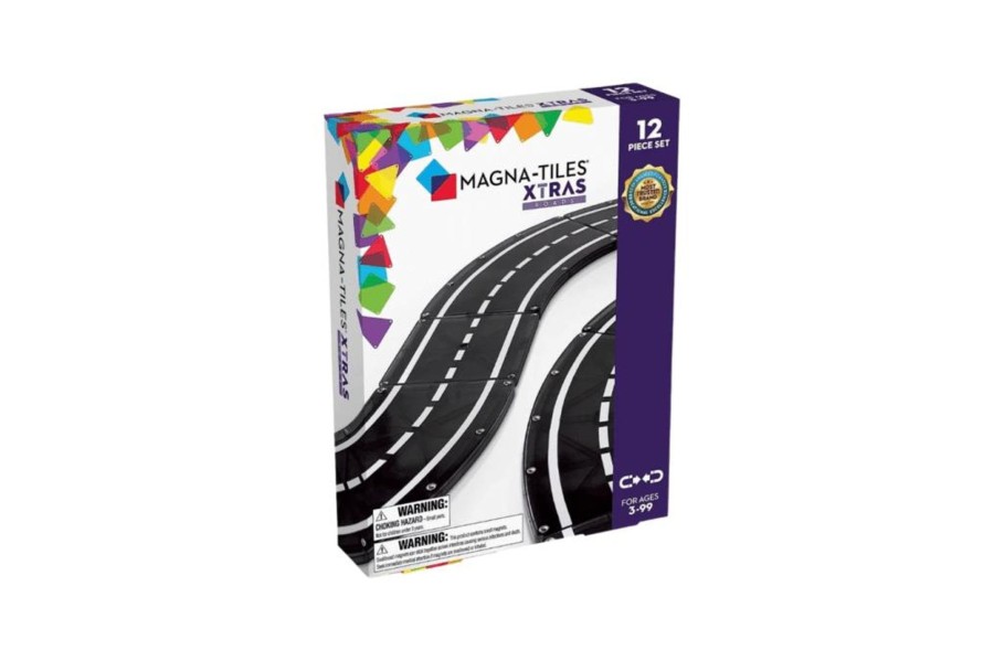 Toys Valtech Magna Tiles | Magna-Tiles® Xtras Roads 12-Piece Set