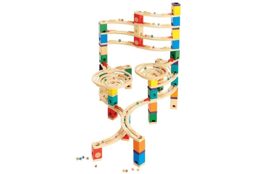 Toys Playwell | Hape Quadrilla Wooden Marble Run: The Ultimate