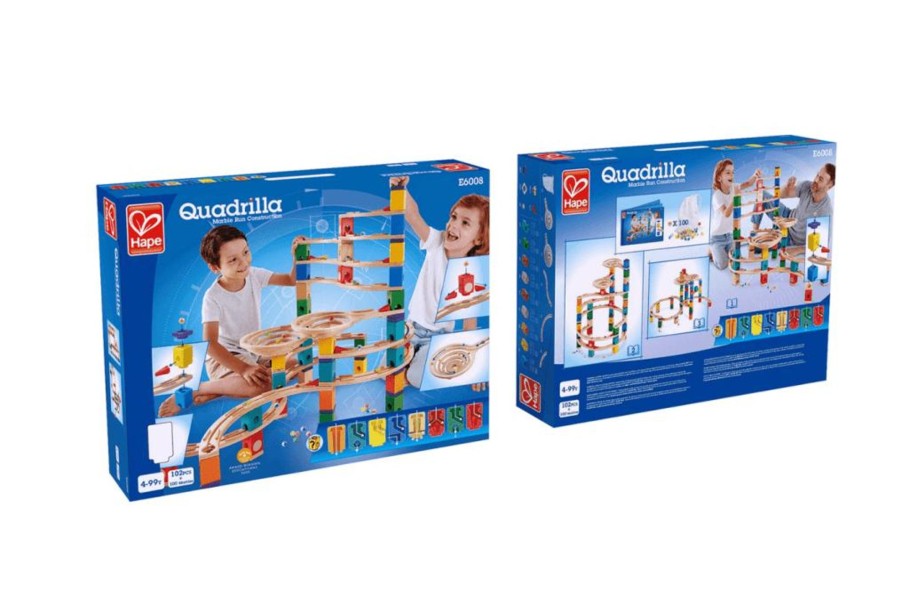 Toys Playwell | Hape Quadrilla Wooden Marble Run: The Ultimate