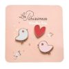 Valentine'S Day Books & Gifts Fire the Imagination | Les Parisiennes - Heart Lacquered Pins