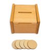 Montessori Materials MVITA | Slotted Box With Chips