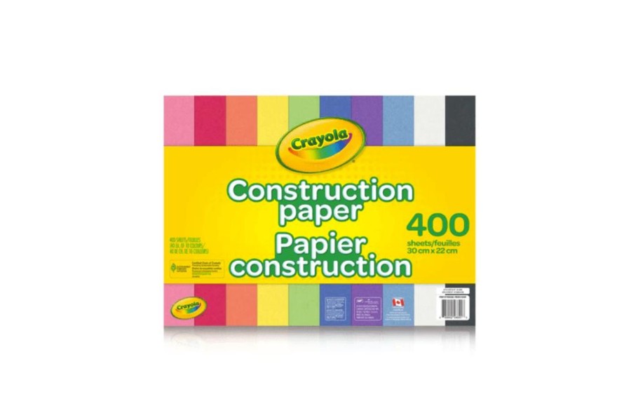 Toys Crayola | Crayola Coloured Construction Paper (400 Sheets)