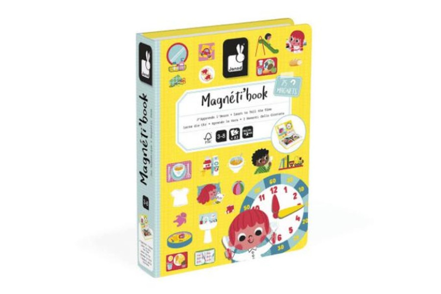 Toys Pierre Belvediere | Learn To Tell The Time Magneti'Book