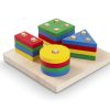 Toys Plan Toys | Plan Toys Geometric Sorting Board