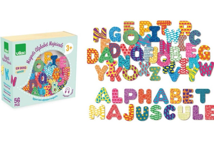 Toys Fire the Imagination | Uppercase Letter Magnets By Vilac