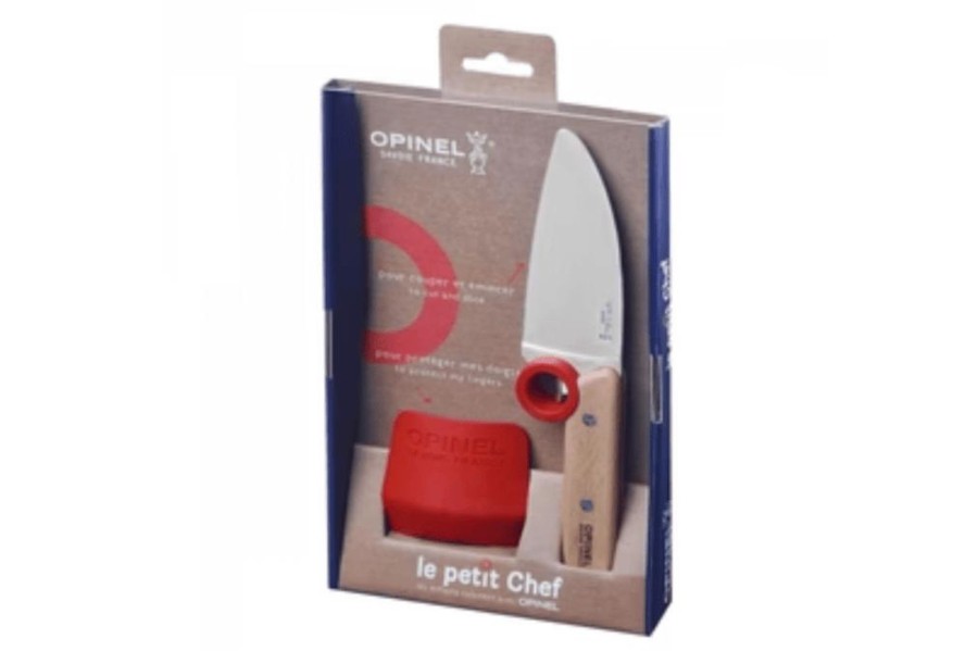 Montessori Materials Opinel | Le Petit Chef Children'S Knife + Finger Guard