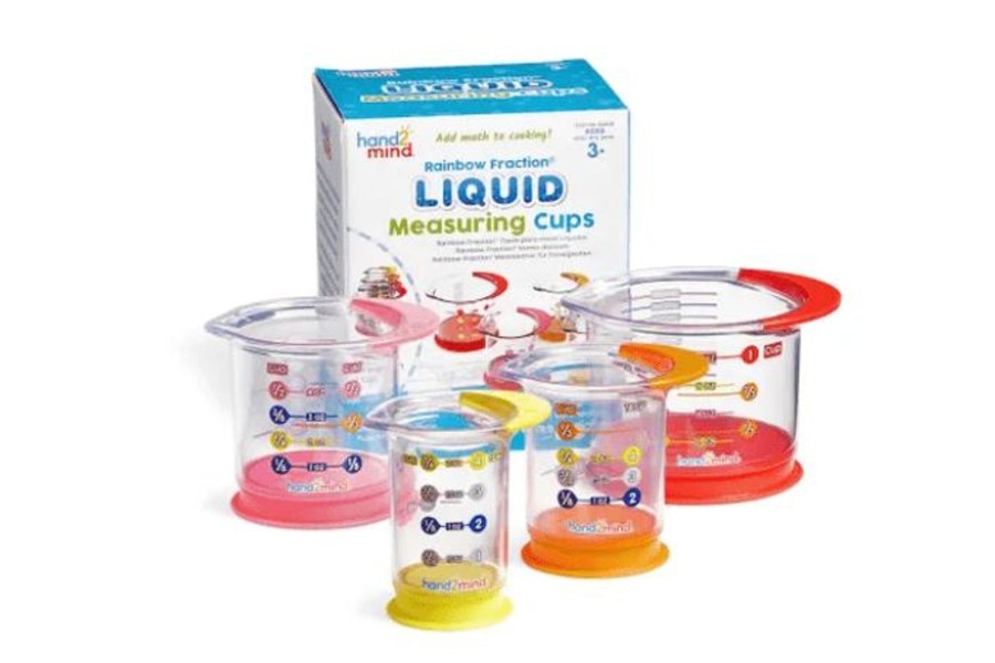 Montessori Materials Playwell | Rainbow Fraction® Liquid Measuring Cups