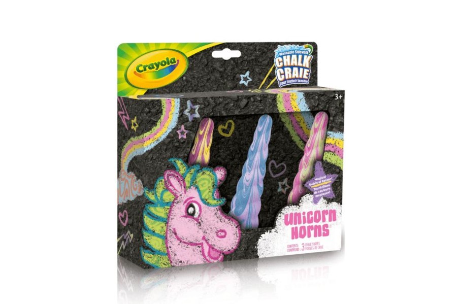 Toys Crayola | Crayola Unicorn Sidewalk Chalk (3 Count)