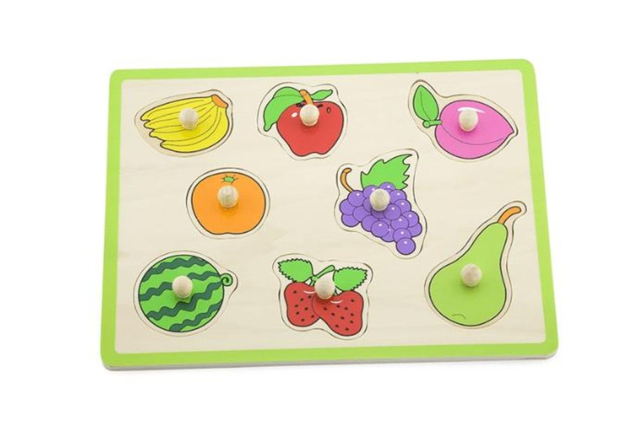 Toys Pierre Belvediere | Fruit Knobbed Puzzle