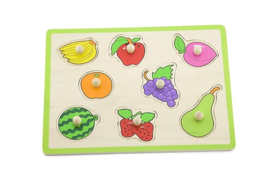 Toys Pierre Belvediere | Fruit Knobbed Puzzle