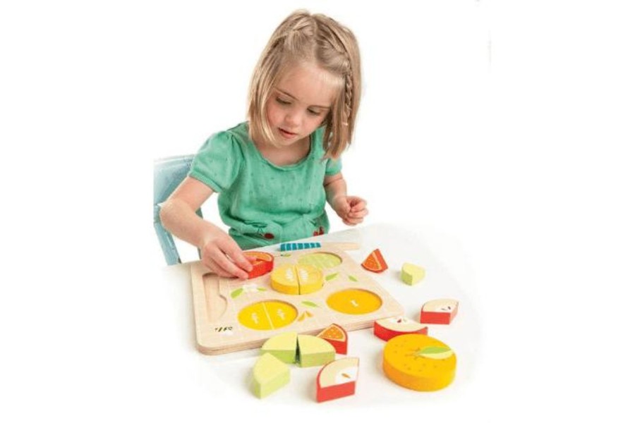 Montessori Materials Tender Leaf | Citrus Fractions Board