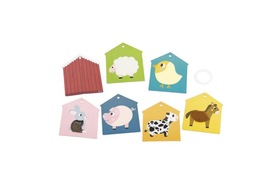 Toys Pierre Belvediere | Janod Farm Tactile Cards Set