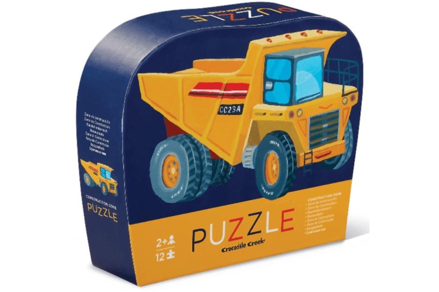 Toys Crocodile Creek | Crocodile Creek Mini Puzzle - Construction Zone