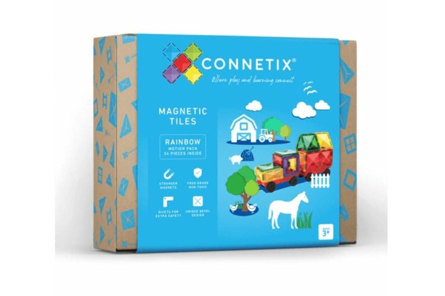 Toys Connetix Tiles | Connetix Tiles 24 Piece Motion Pack