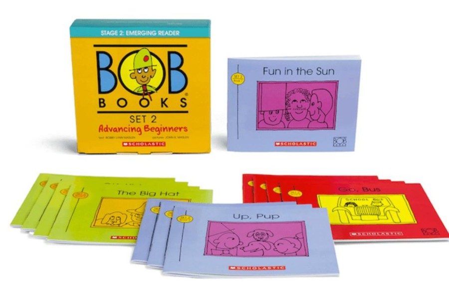 Toys Scholastic | Bob Books Set 2: Advancing Beginners [Stage 2: Emerging Reader]